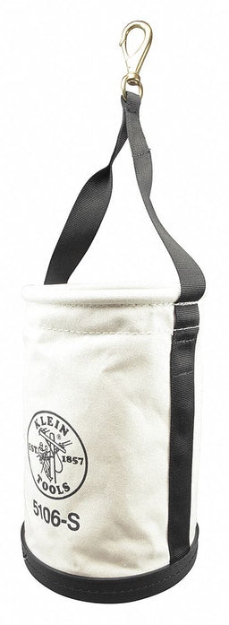 Bucket Bag Canvas Straight Wall OffWhite