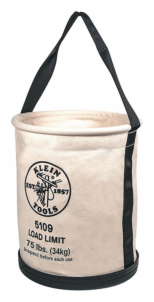 Bucket Bag Canvas Straight Wall OffWhite