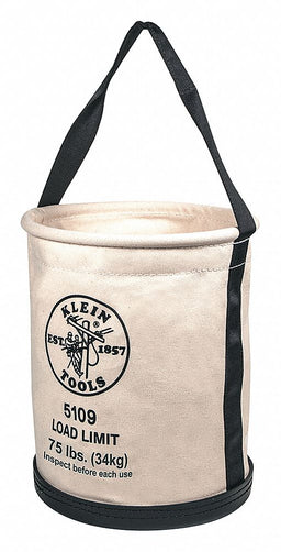 Bucket Bag Canvas Straight Wall OffWhite