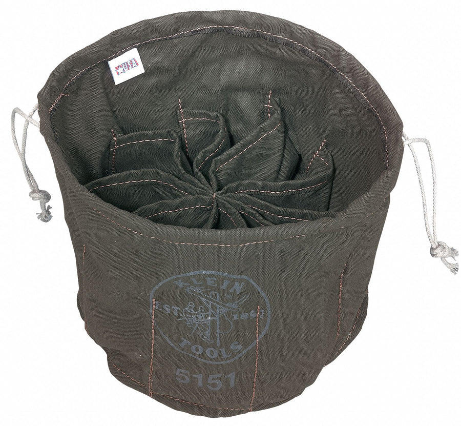 Bucket Bag Canvas Straight Wall Olive