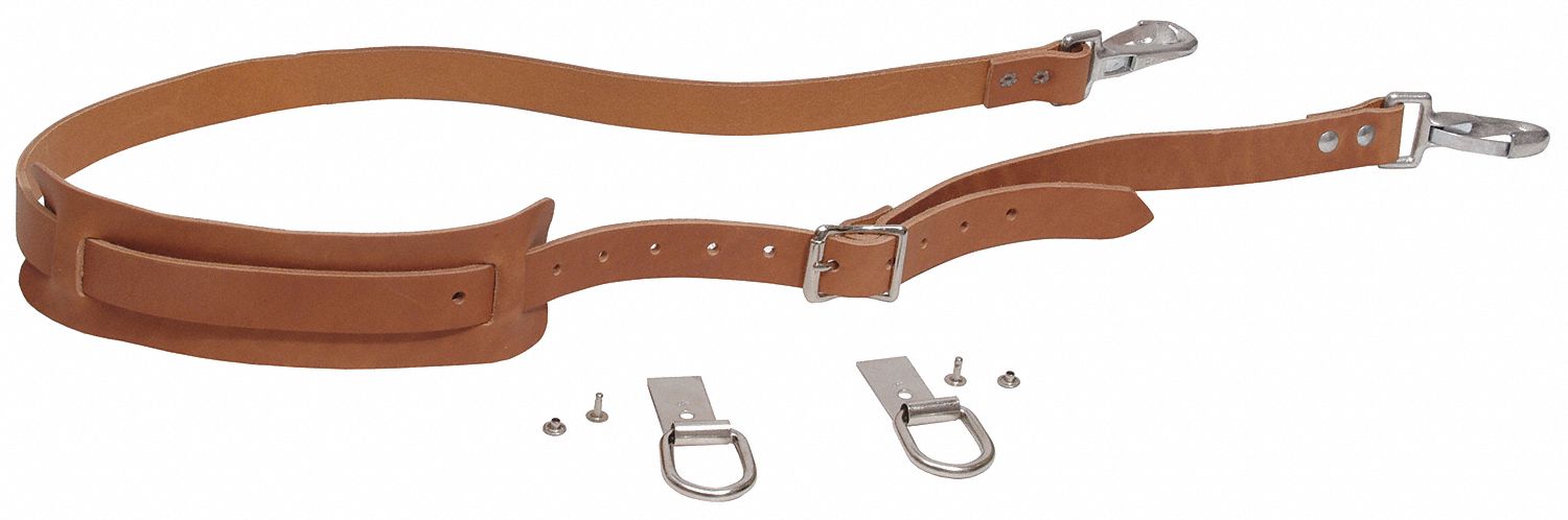 Tool Bag Shoulder Straps Brown Leather