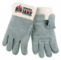 D1584 Leather Gloves Gray M PR