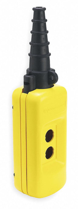 Pendant Enclosure 22mm 2 Holes Yellow