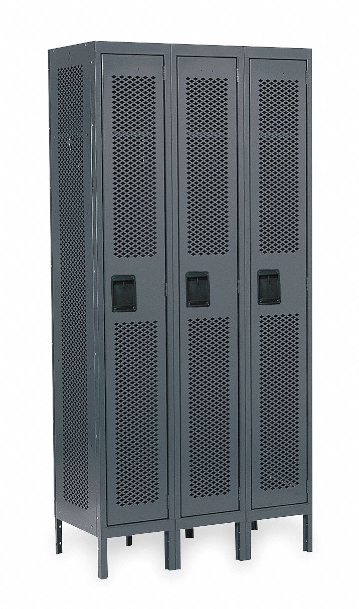 Lckr 1x3Lckr Gray 78 x36 x18 UnAssm