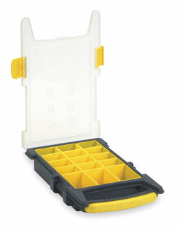 Compartment Box Black/Yellow 2 7/16 in