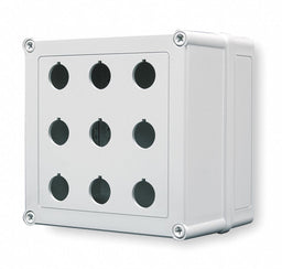 PushButtonEnclosure 22mm 9Holes Plastic