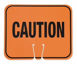 Traffic Cone Sign Orange/Black Caution