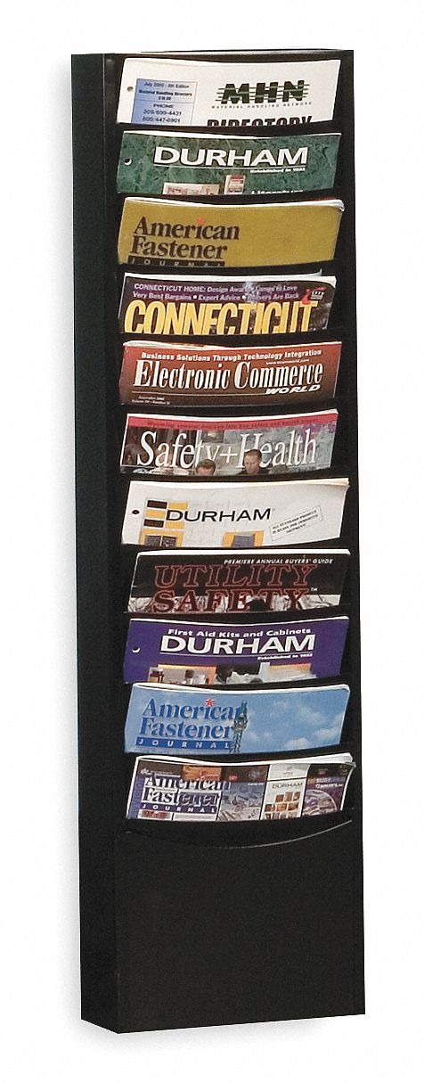 Literature Rack 36 H Black