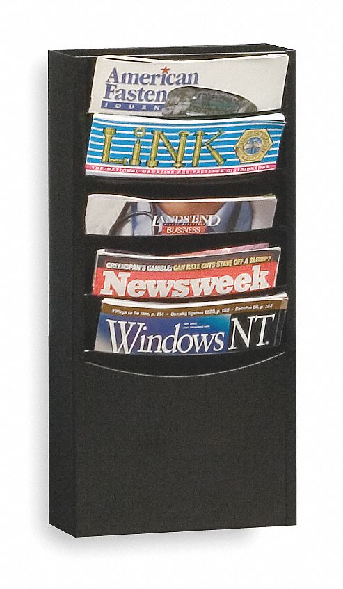 Literature Rack 20 1/4 H Black