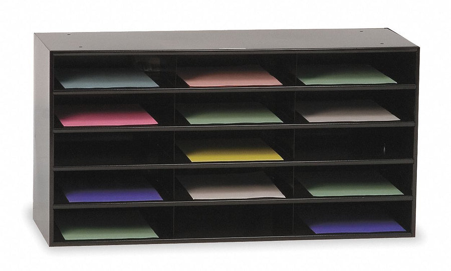 Literature Rack 17 1/4 H Black