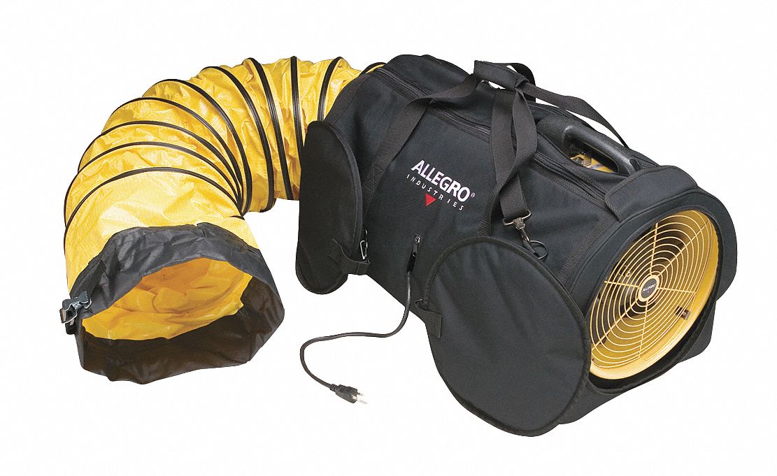 Confined Space Fan Black/Yellow 12 W