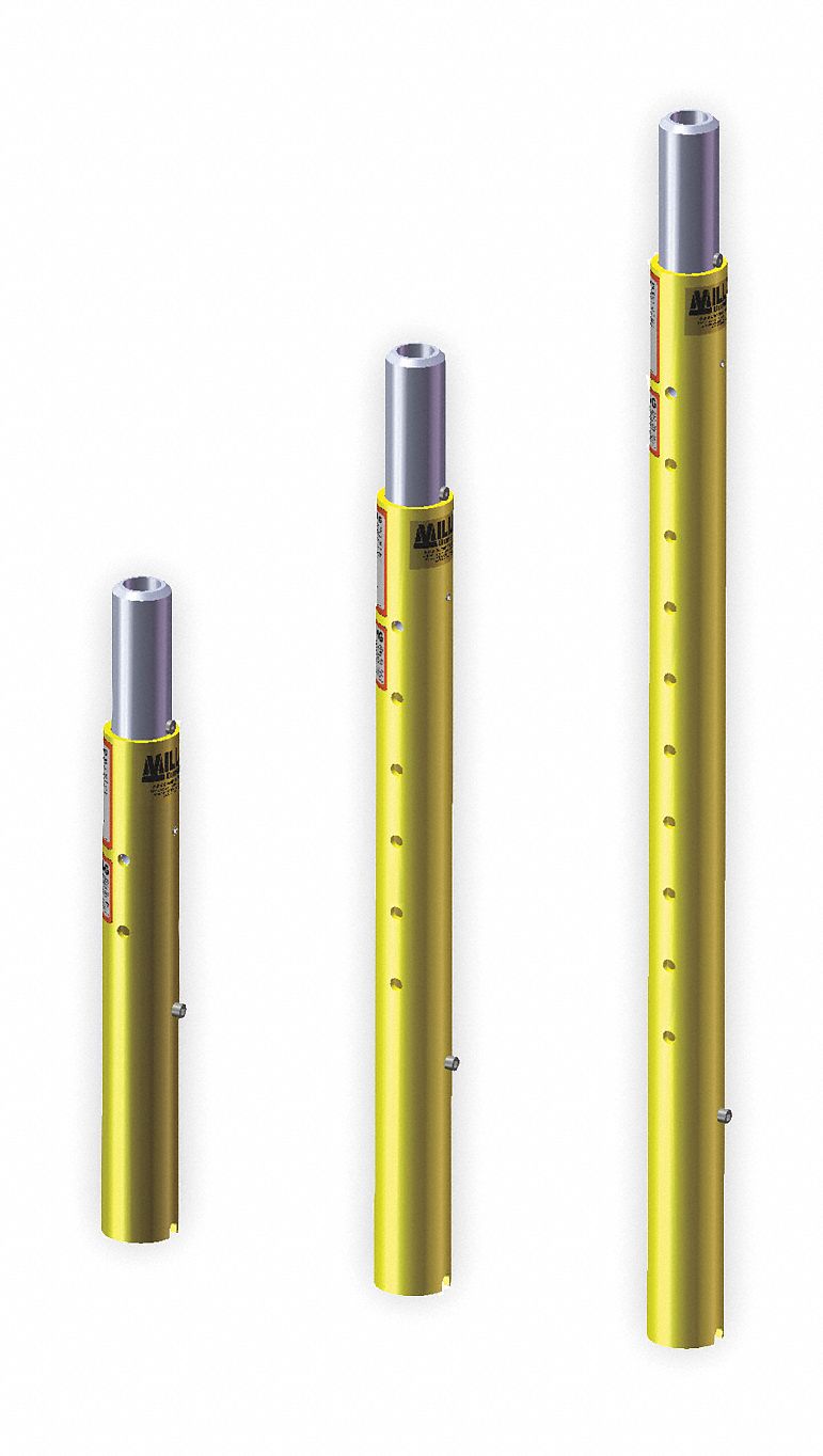 Lower Mast Extension Silver Yellow