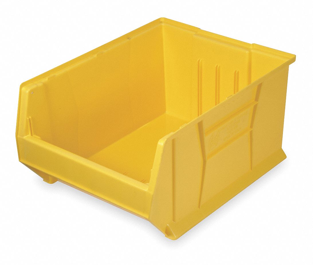 E4546 Bin Yellow Polypropylene 12 in