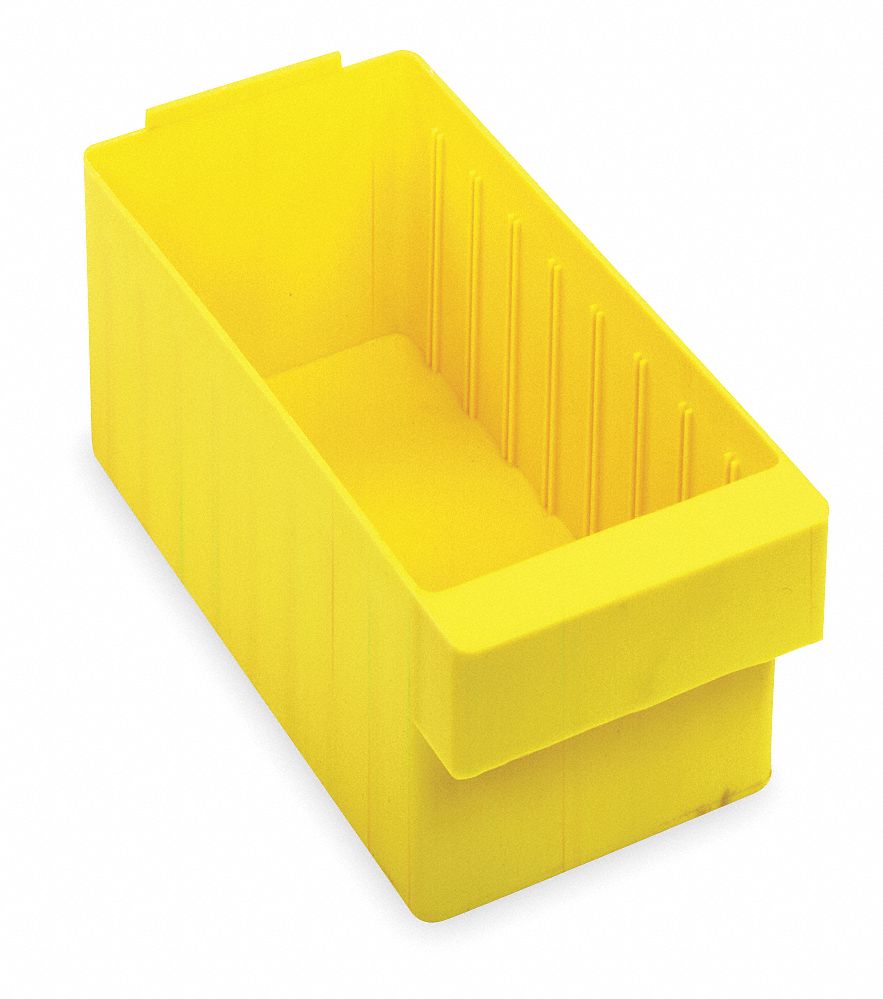 F1577 Drawer Bin Yellow Polystyrene 4 5/8 in