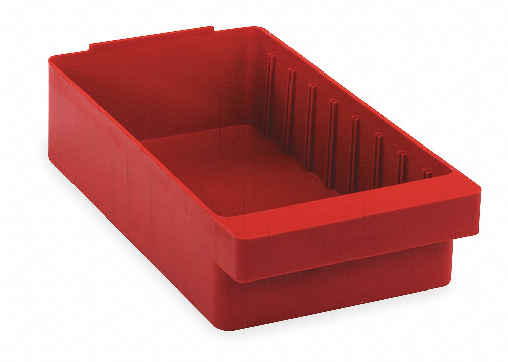 D5568 Drawer Bin Red Polystyrene 4 5/8 in