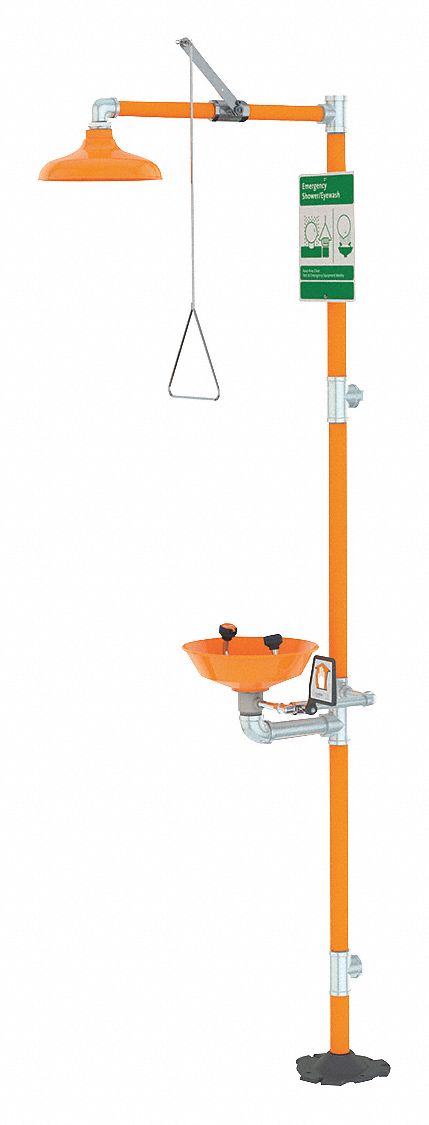 Drench Shower With Eyewash Plastic