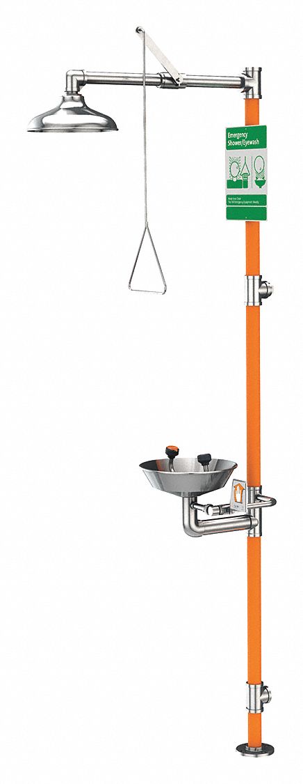 Drench Shower With Eyewash 16 in W