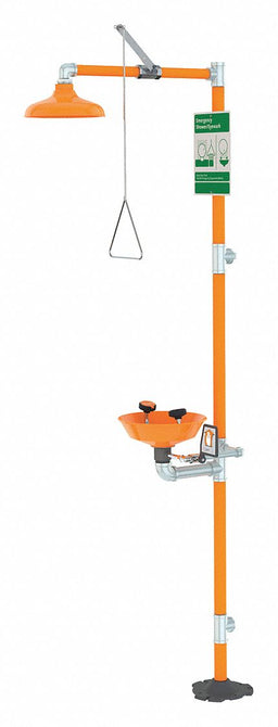 Drench Shower with Face/Eyewash Plastic