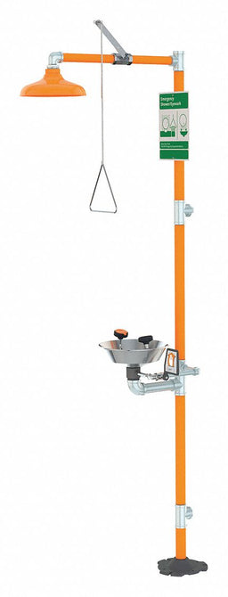 Drench Shower With Face/Eyewash 16 in W