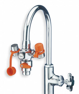 Eyewash w/Diverter Faucet Mount 4-1/4 W