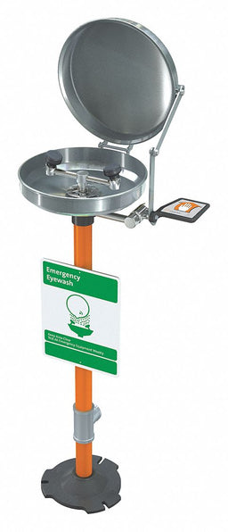 Eyewash Station w/Cover Pedestal SS 16 W