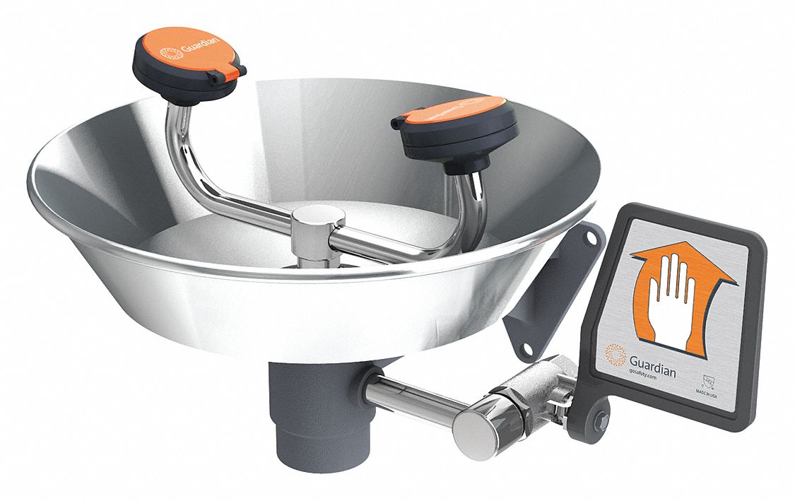 Eyewash Station Wall Mount SS 15-1/2 W