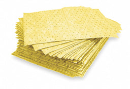 Absorbent Pad Chem/Hazmat Yellow PK100