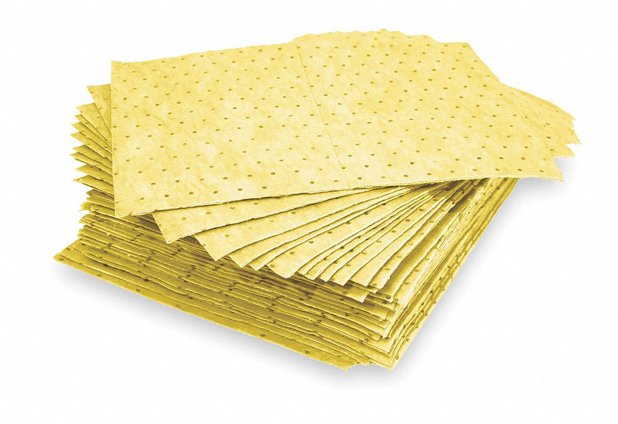 Absorbent Pad Chem/Hazmat Yellow PK100