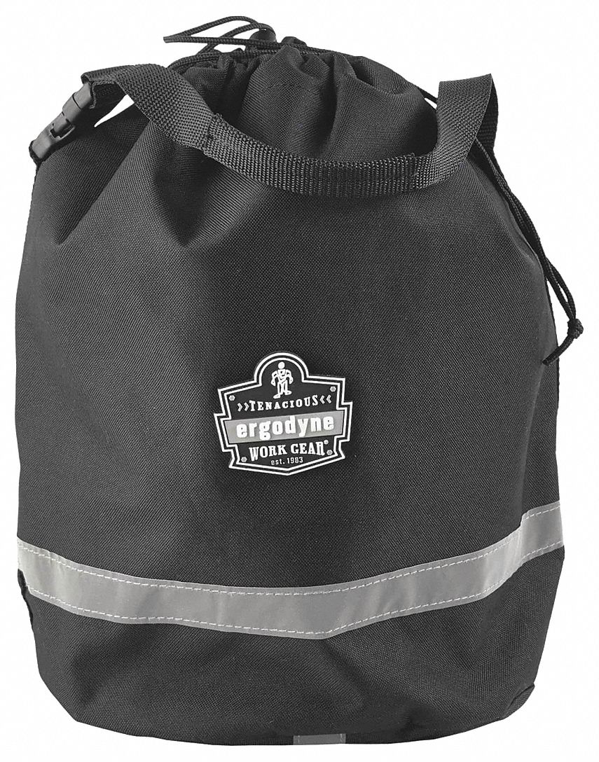 Bucket Bag Polyester Straight Wall Black