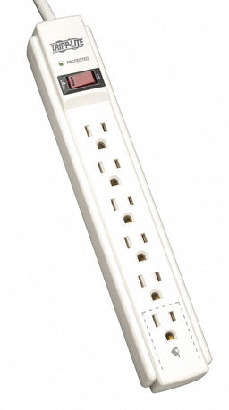 Surge Protector Strip 6 Outlet Gry