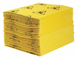 Absorbent Pad Chem/Hazmat Yellow PK100