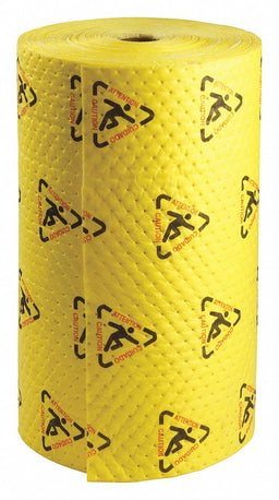 Absorbent Roll Chem/Hazmat YLW 150ft L