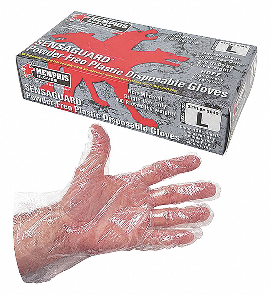 D1863 Disposable Gloves Polyethylene XL PK500