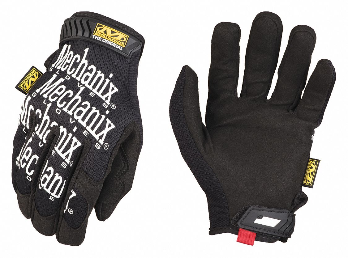 D0728 Mechanics Gloves Black 9 PR