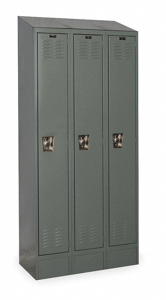 D4812 Lckr 1x3Lckr Drk Gry 82 x36 x12 Assm