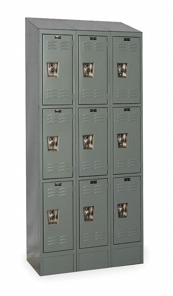 D4827 Lckr 3x3Lckr Drk Gry 83 x36 x15 Assm