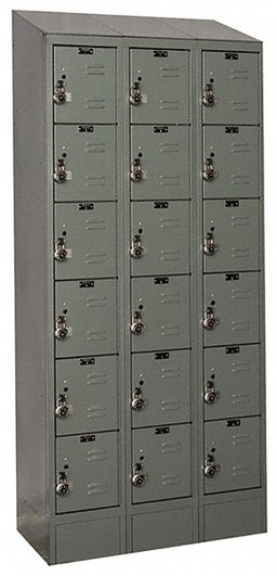 D4836 Lckr 6x3Lckr Dark Gray 84 x36 x18 Assm