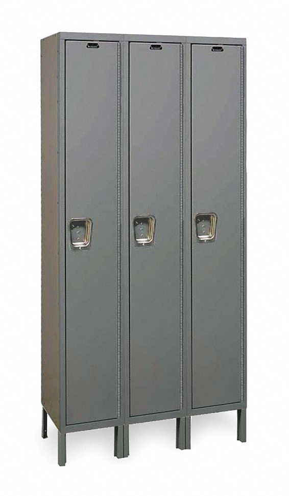 K4097 Lckr 1x3Lckr Drk Gry 78 x36 x18 UnAssm