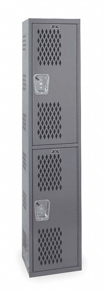 Wrdrb Lckr 2x1Lckr Gray 72 x12 x12 Assm