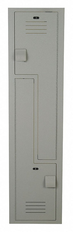 F8483 WrdrbZLckr 2x1Lckr Gray 72 x18 x18 Assm