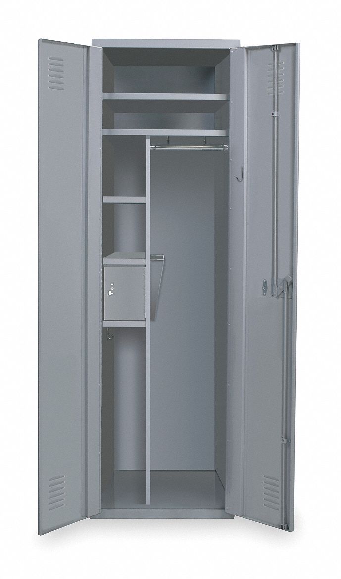 Wardrobe Locker 2opng Dark Gray Assm