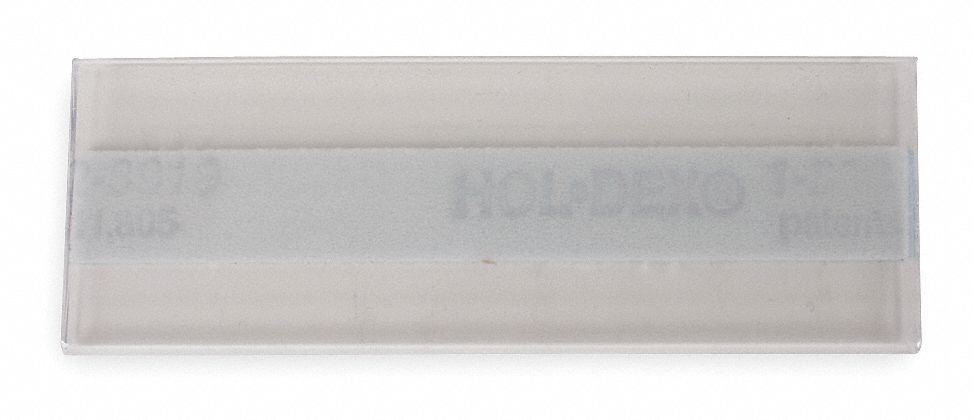 Label Holder Clear Plastic Slide-In