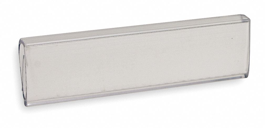 Label Holder Clear Plastic Slide-In