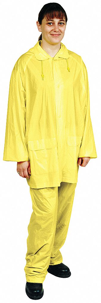 D2281 Rain Suit Jacket/Pant Unrated Yellow 4XL