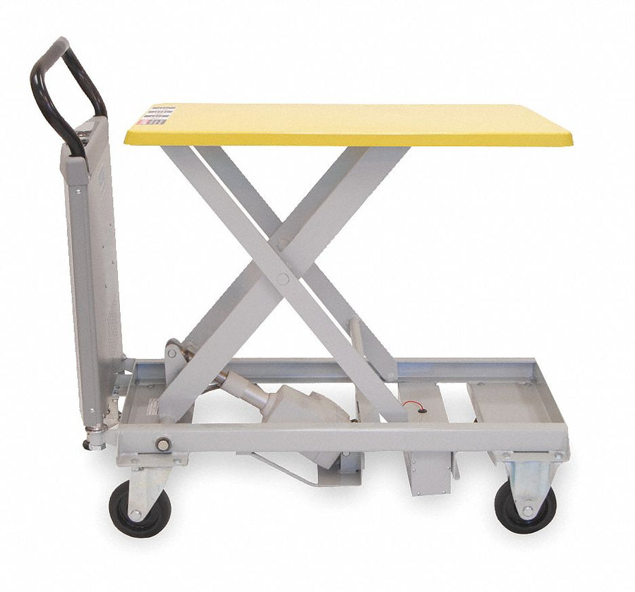 Scissor Lift Cart 500 lb Steel Fixed