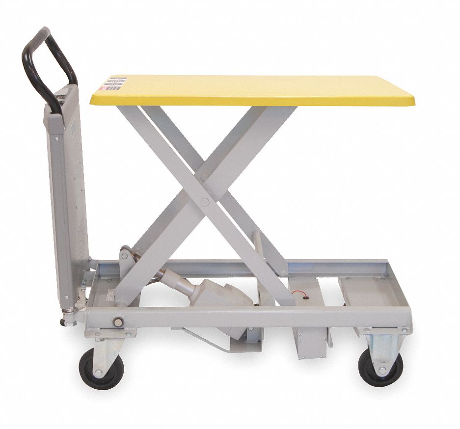 Scissor Lift Cart 330 lb Steel Fixed