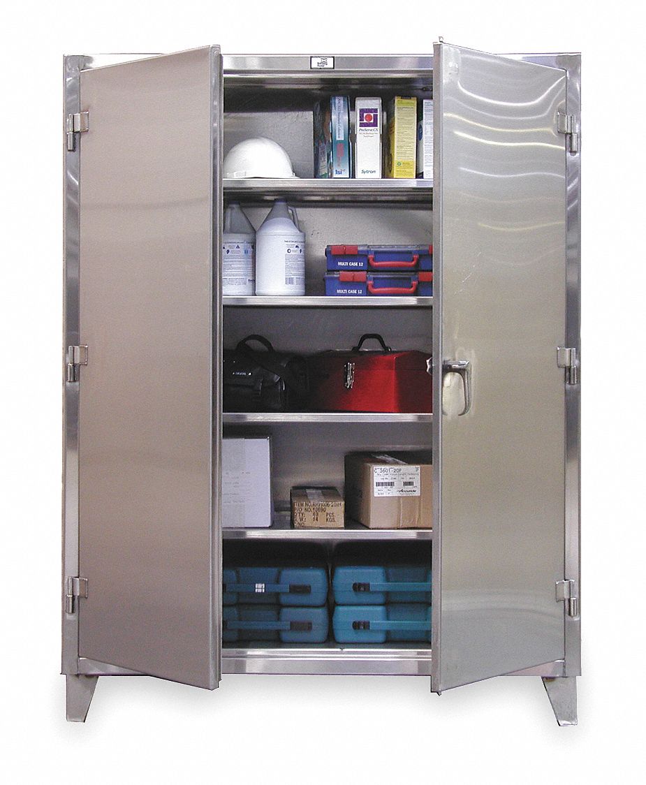 Strg Cab 78 x36 x20 Silver 4Shlv