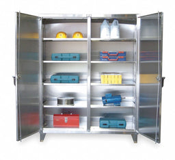 Strg Cab 78 x72 x24 Silver 8Shlv