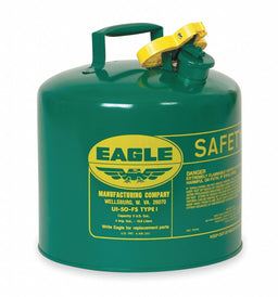 Type I Safety Can 5 gal Green 13-1/2In