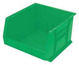 F8693 Hang and Stack Bin Green Plastic 11 in
